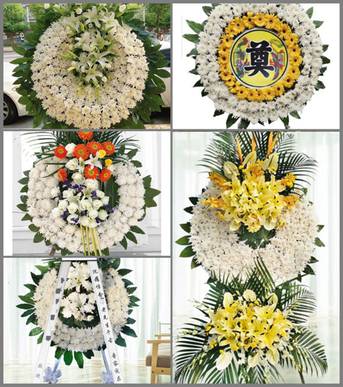 福建龙岩永定区城郊镇万美村花圈速递